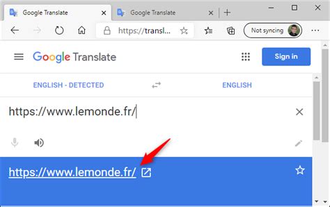 traduction google extension edge